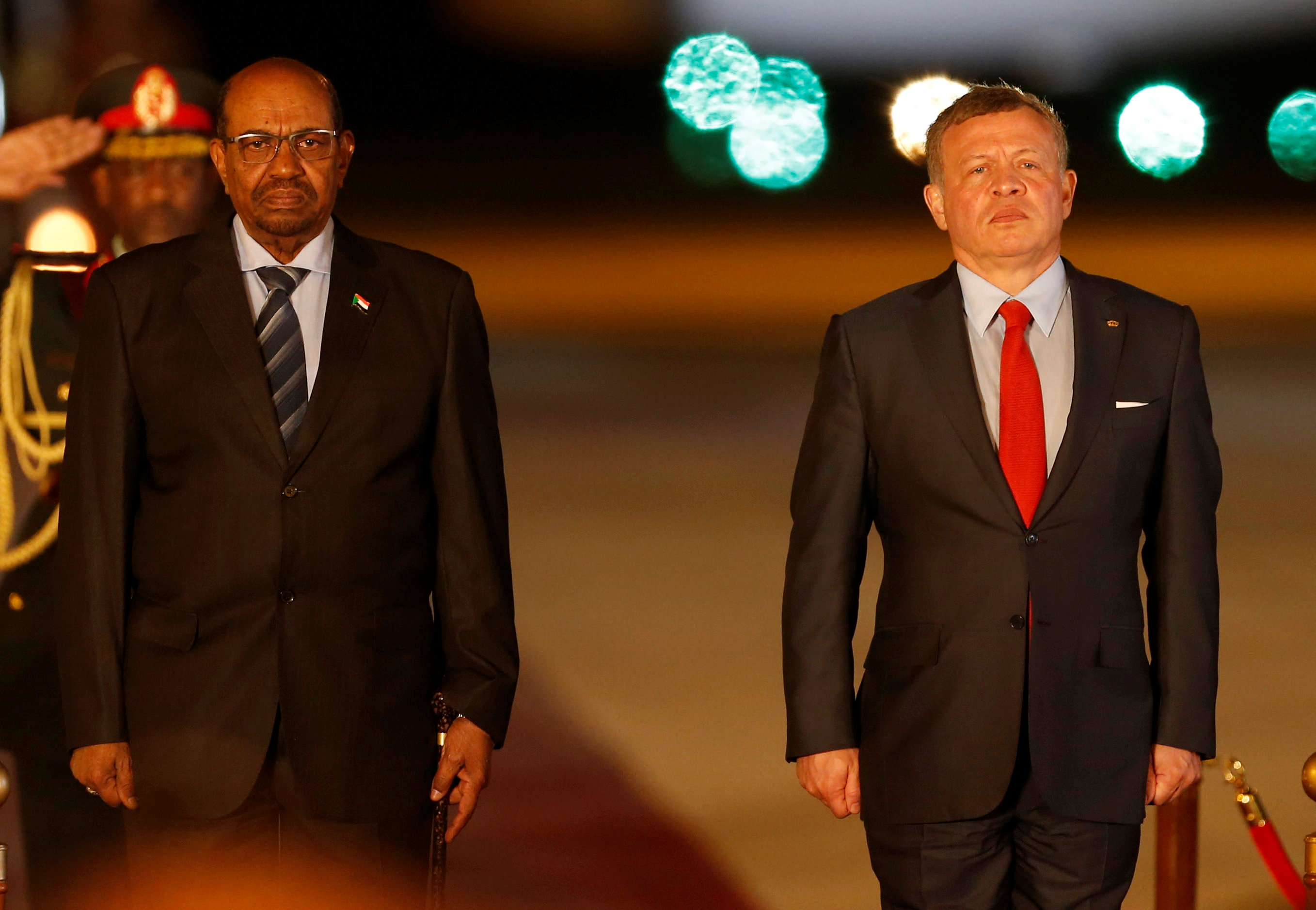الرئيس الأردني يستقبل نظيره السوداني