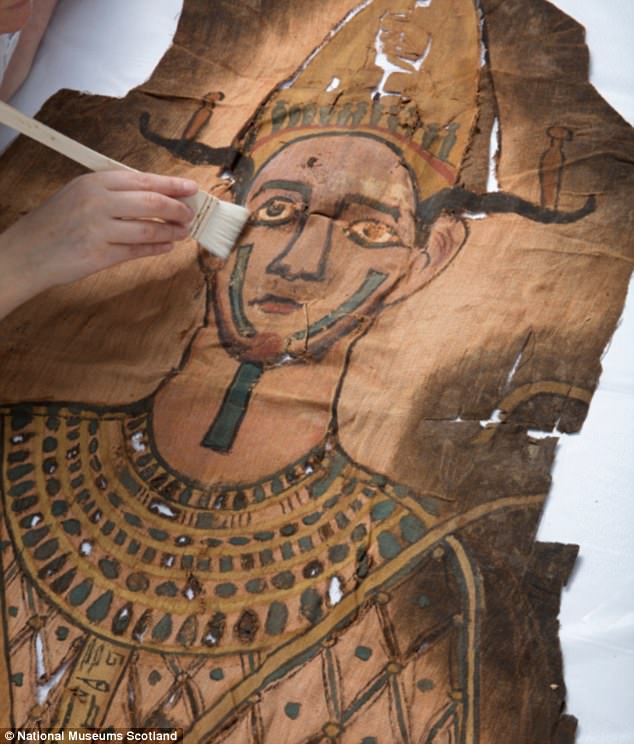 اكتشاف كفن مومياء مصرية