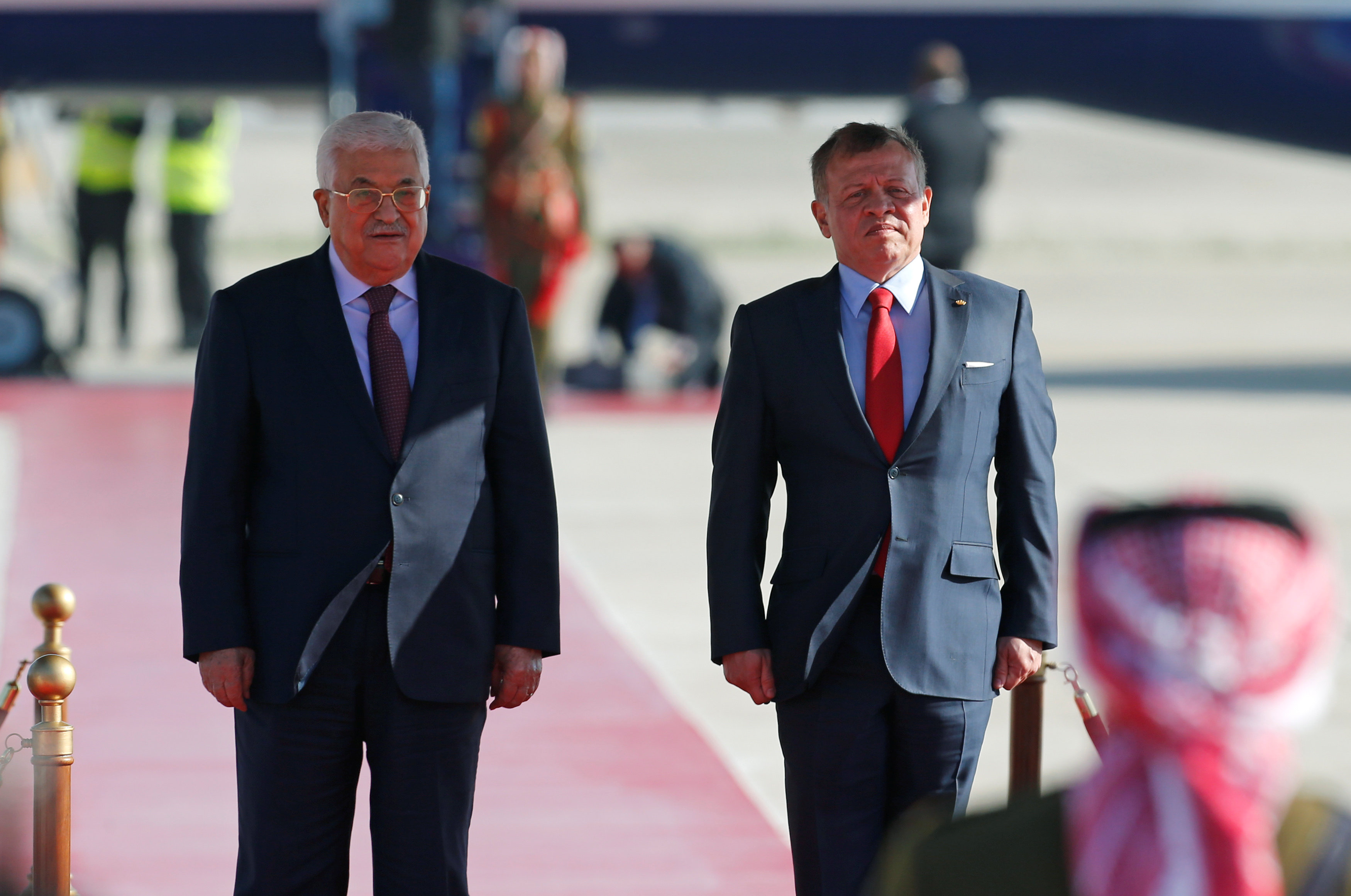 الملك عبد الله يستقبل الرئيس الفلسطينى محمود عباس