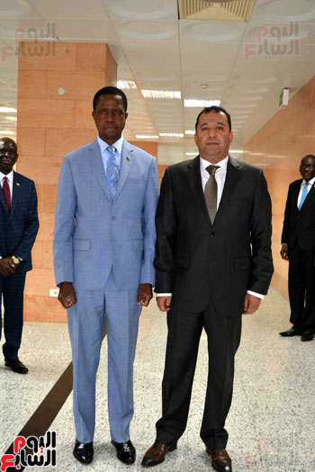 لقاء رئيس زامبيا ومحافظ الأقصر