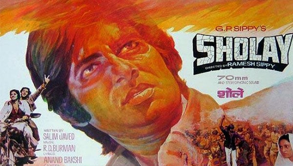 فيلم الشعلة من أهم 10 افلام في السينما الهندية وتم انتاجه عام 1975