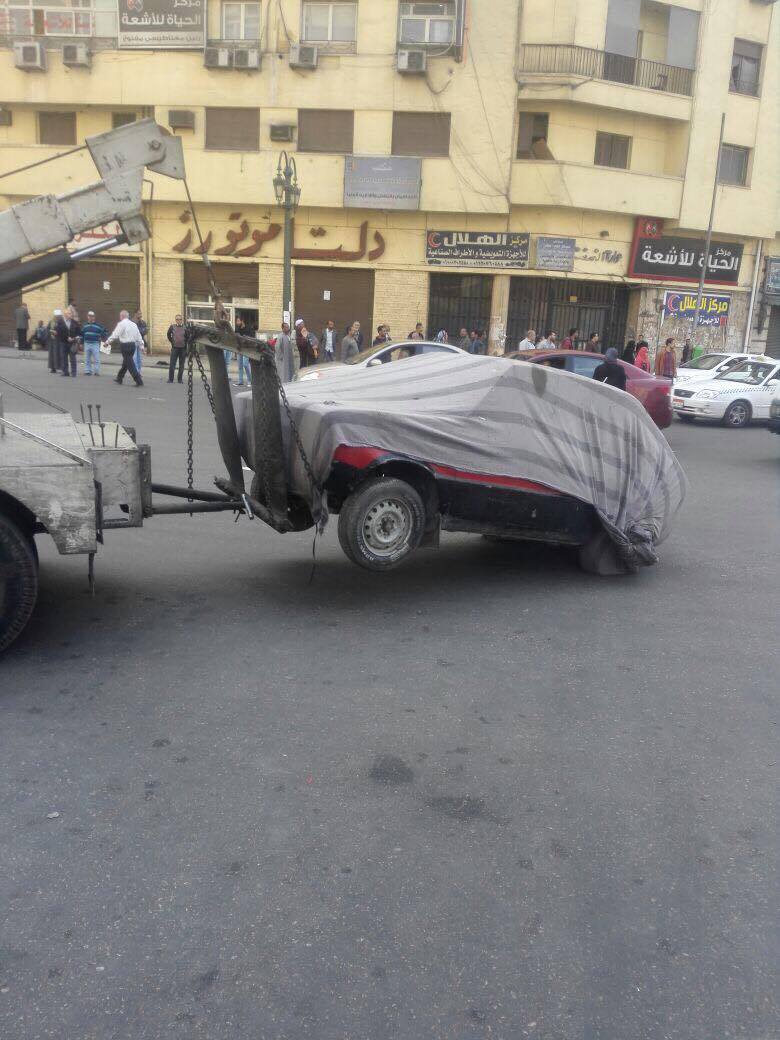 رفع سيارات متهالكه من شوارع القاهره (9)