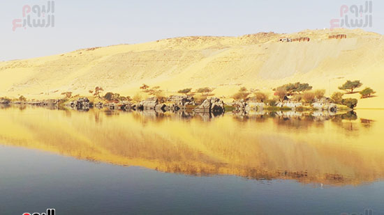 الجبال تغير لون مياه النيل