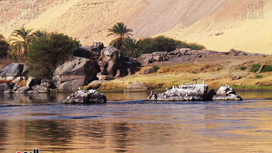 طبيعة الصخور مع النيل