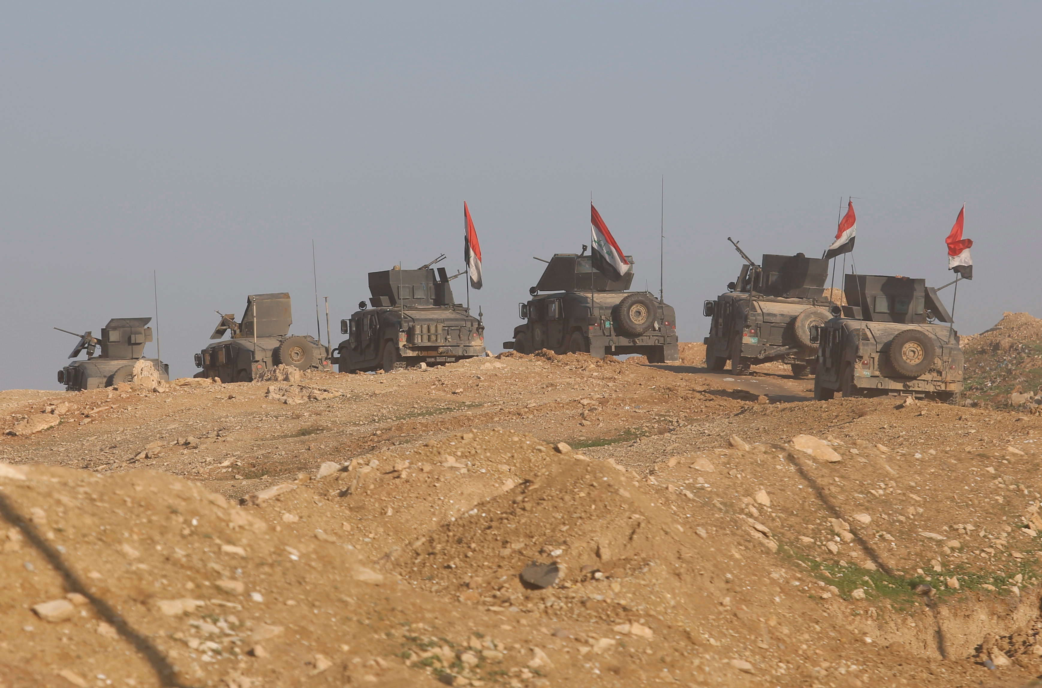 القوات العراقية تواصل حربها على داعش فى الموصل