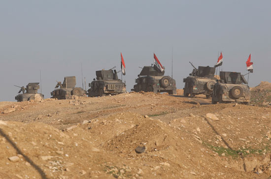 القوات العراقية تواصل حربها على داعش فى الموصل