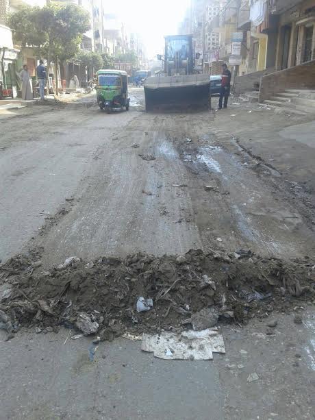 تنظيف شوارع قرى قليوب