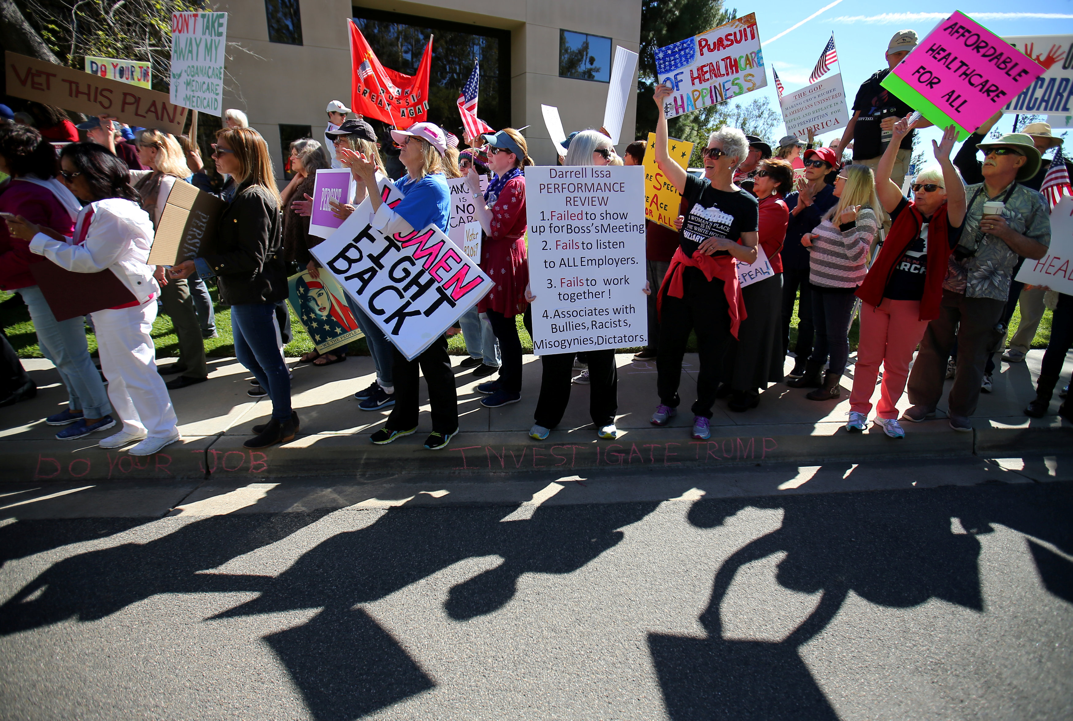 مظاهرات ضد إلغاء مشروع أوباما كير