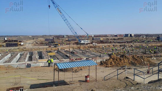 أعمال أرصفة ميناء شرق بورسعيد