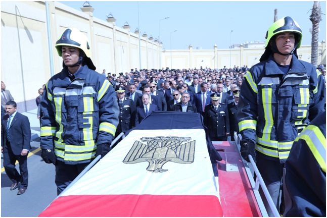 الجنازة العسكرية للعقيد ياسر الحديدى (2)