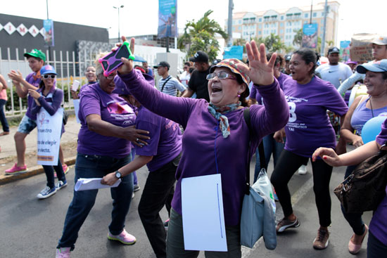 مظاهرات نسائية فى نيكاراجوا بمناسبة اليوم العالمى للمرأة
