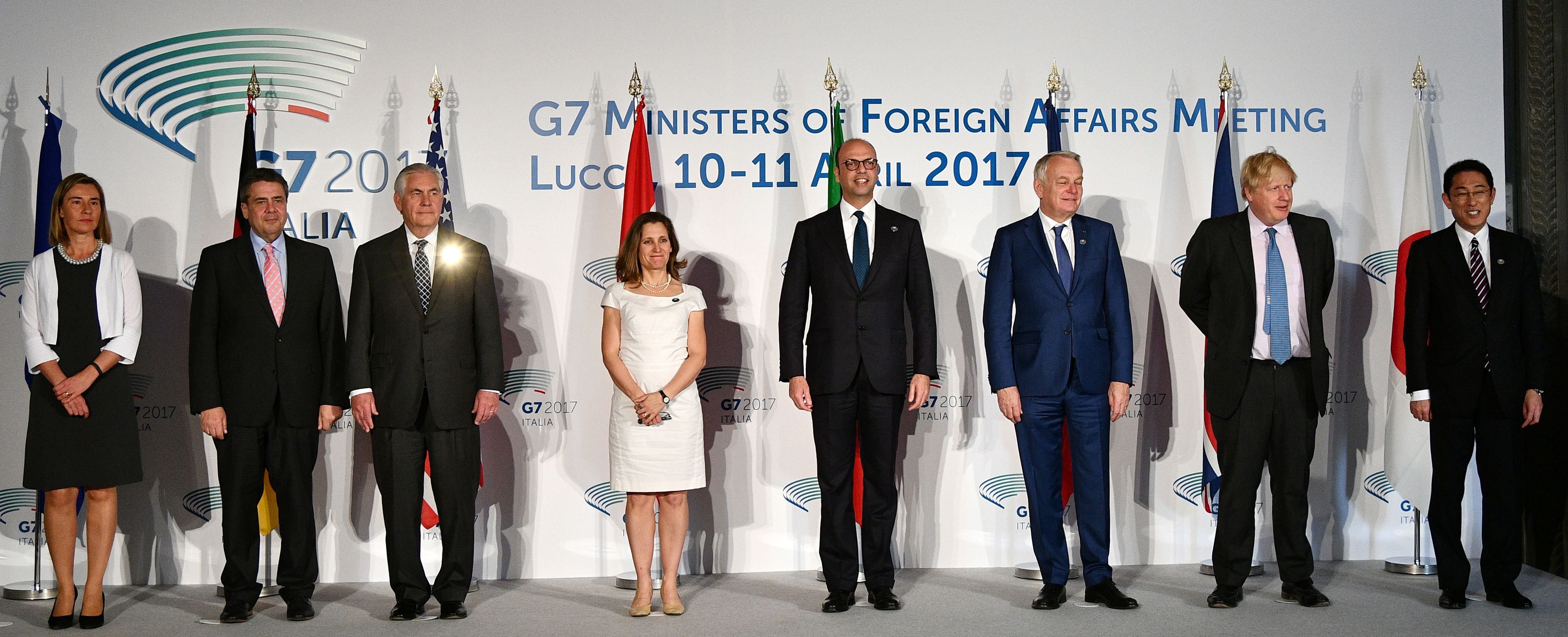 وزراء خارجية دول مجموع السبع
