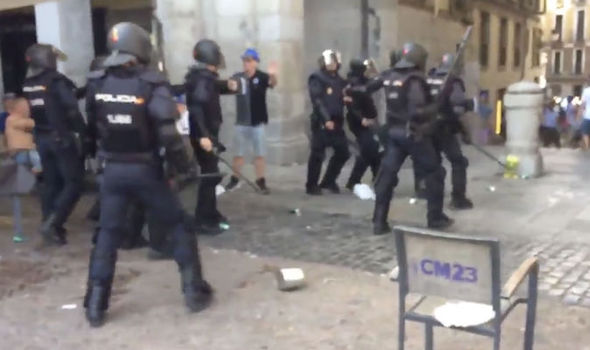 قوات الشرطة الاسبانية