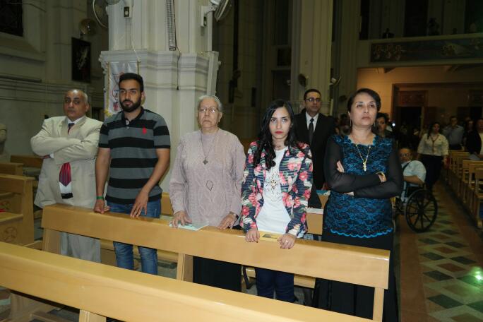 قداس عيد القيامة بالكنيسة الكاثوليكية بمدينة نصر (1)