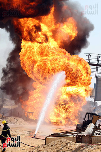 أنفجار خط الغاز (1)