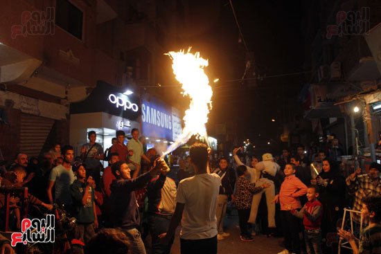 حفل شعبى للمبى بحى المحطة الجديدة