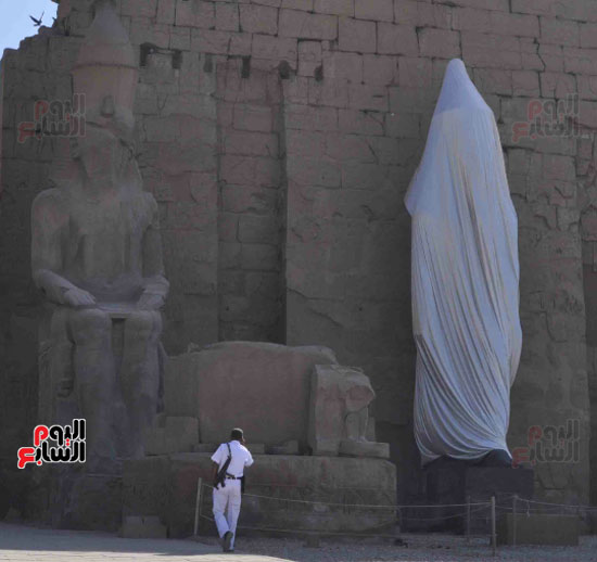 تمثال رمسيس الثانى كان محطما لأكثر من 80 قطعة