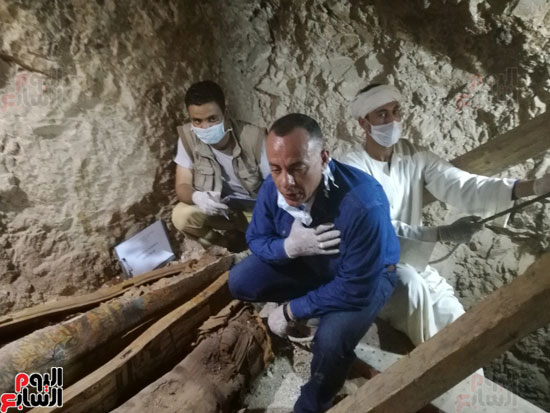 اليوم السابع فى جولة داخل مقبرة المستشار "أوسرحات" المكتشفة برفقة مدير آثار الأقصر