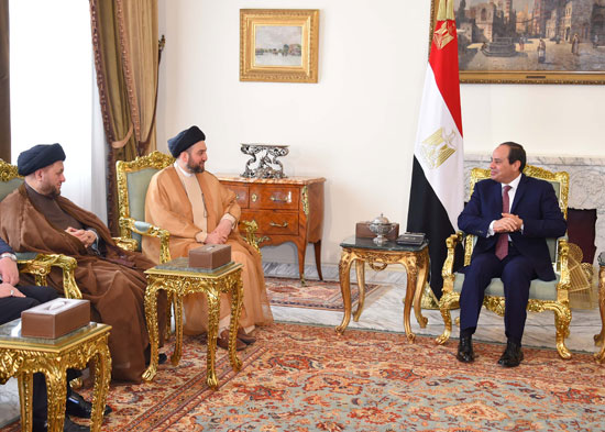 السيسى ورئيس اتحاد التحالف العراقى (1)