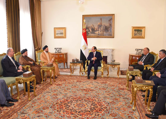السيسى ورئيس اتحاد التحالف العراقى (2)