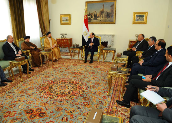 السيسى ورئيس اتحاد التحالف العراقى (4)