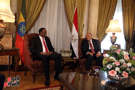سامح شكرى ووزير خارجية اثيوبيا (4)