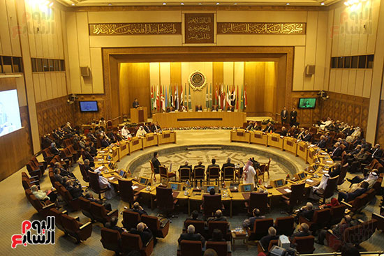  قاعة الجامعة العربية خلال تكريم رئيس وزراء البحرين