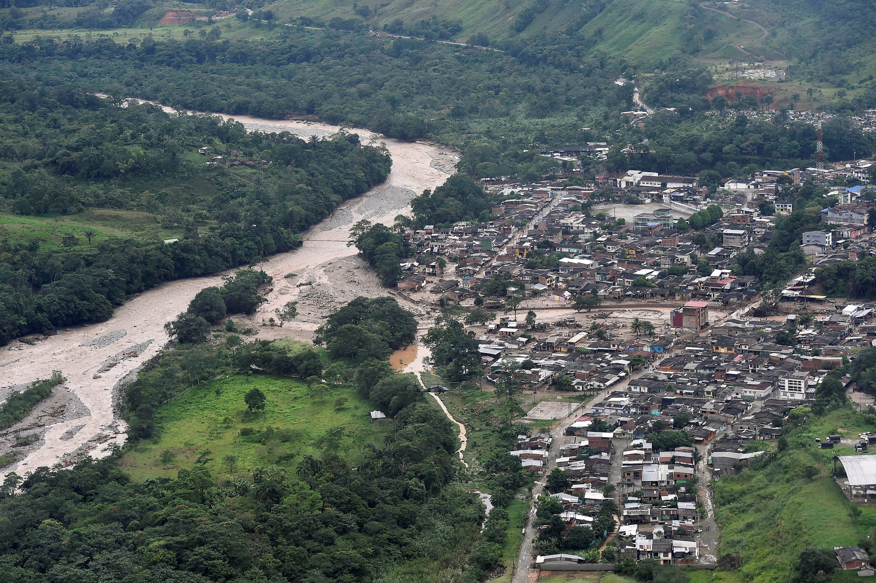 السيول تغمر المنازل فى كولومبيا