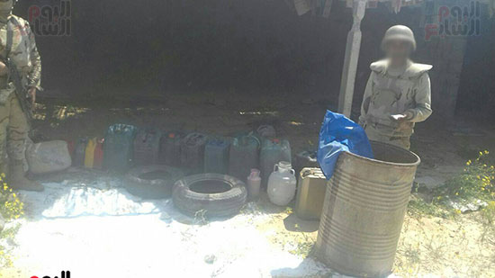 جانب من المضبوطات للعناصر المتطرفة 