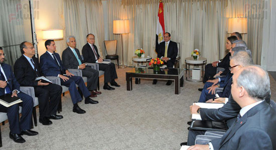 الرئيس-السيسي-يلتقي-رئيس-البنك-الدولي-بمقر-إقامته