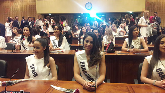 مؤتمر ملكات الجمال فى مكتبة الإسكندرية 