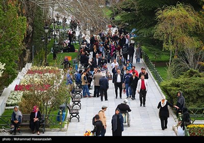 ايرانيون يتنزهون فى يوم الطبيعة