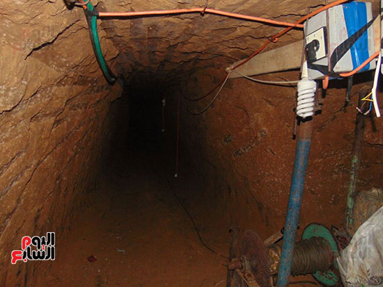 نفق تم ضبطه بشمال سيناء