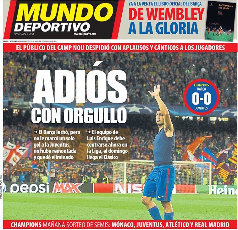 غلاف صحيفة موندو ديبورتيفو