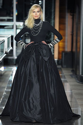فستان-أسود-منفوش