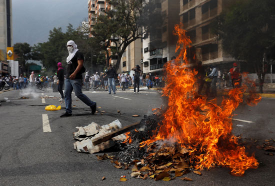 جانب من العنف فى فنزويلا