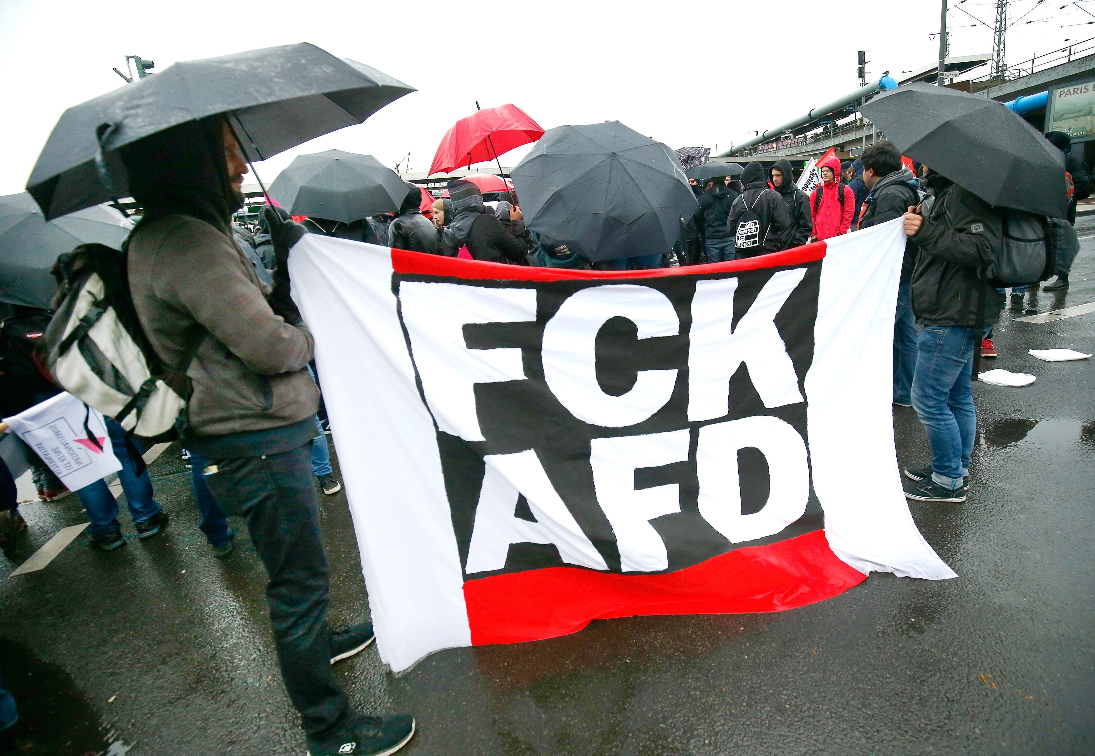 مظاهرات حاشدة ضد حزب البديل الألمانى