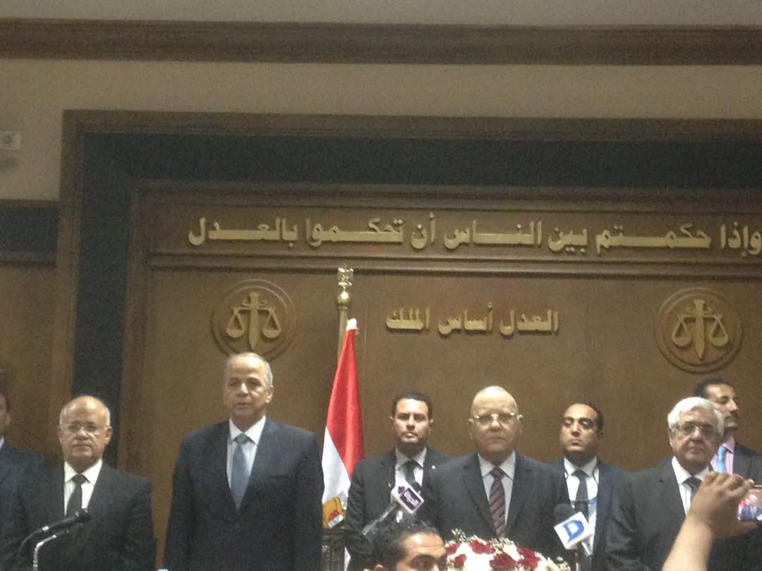 وزير العدل ومحافظ القليوبية يفتتحان مجمع المحاكم بمدينة بنها (1)
