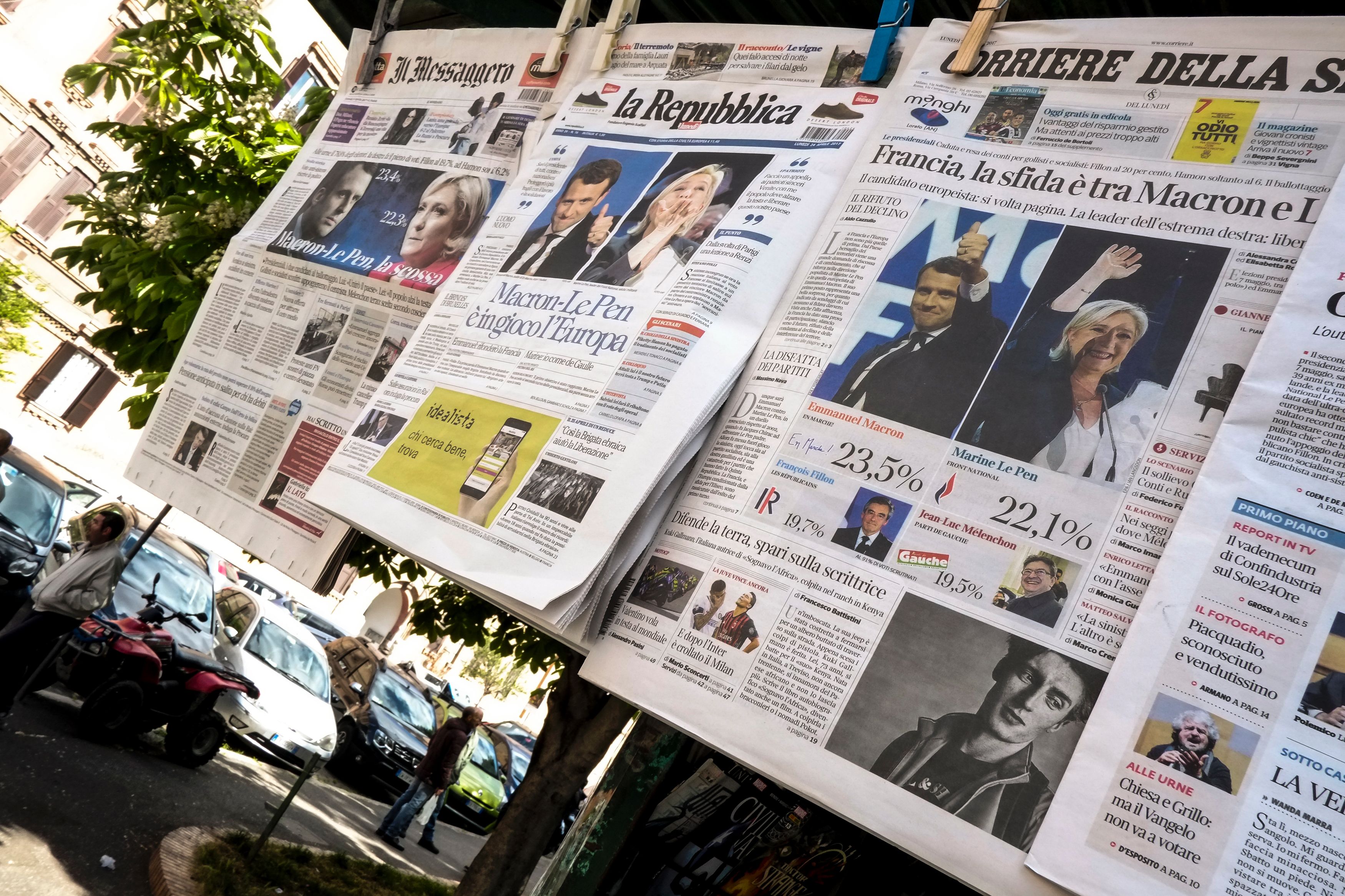 تفاصيل الانتخابات الفرنسية على صحف ايطاليا