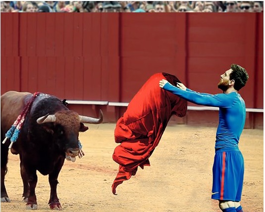 السخرية من احتفال ميسى بهدفه القاتل (2)