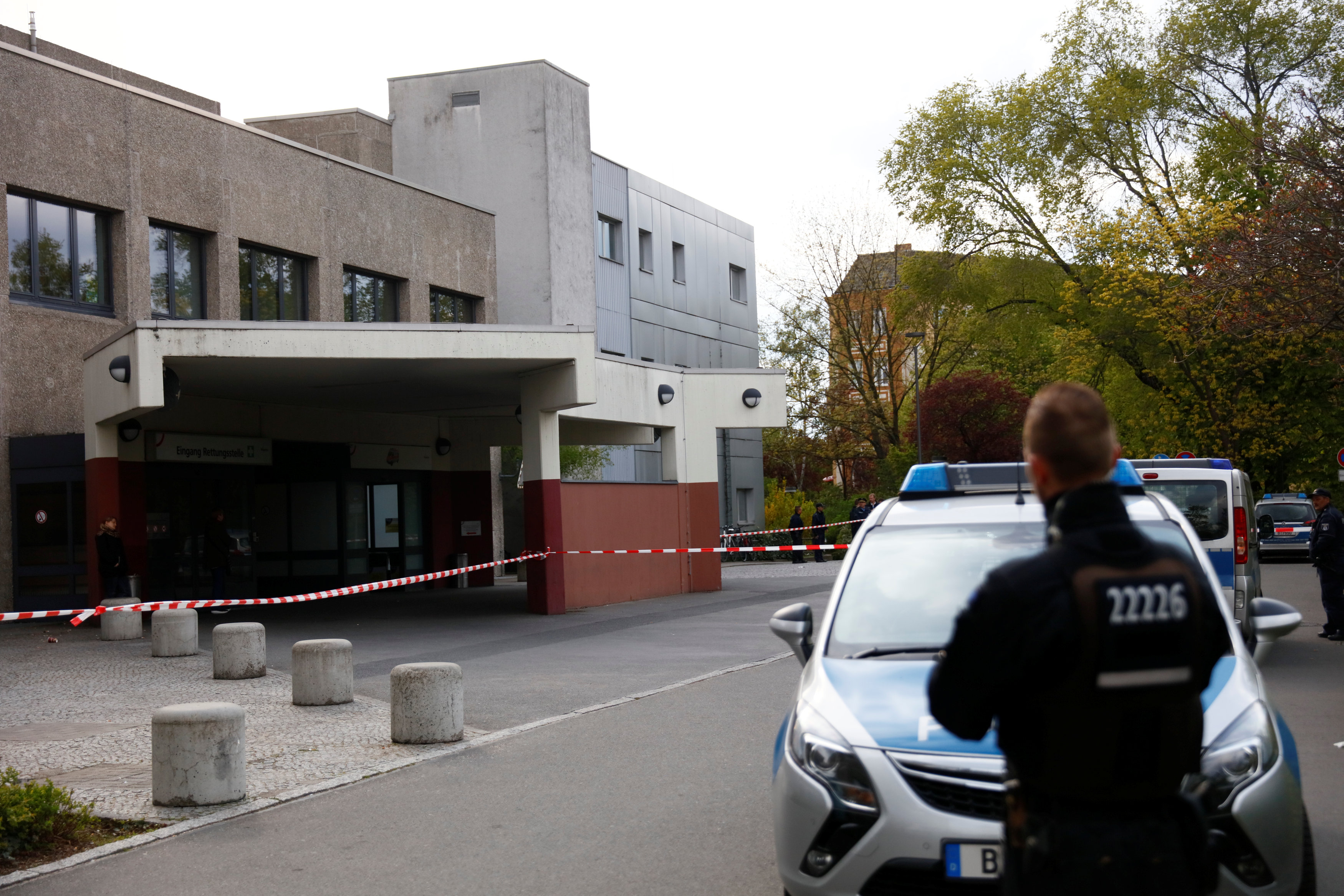 الشرطة الألمانية تؤمن المستشفى