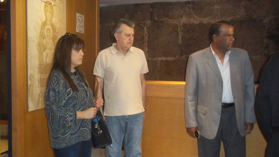 سفير بيرو السيد هوجو بورتوجال اثناء زيار دير سانت كاترين