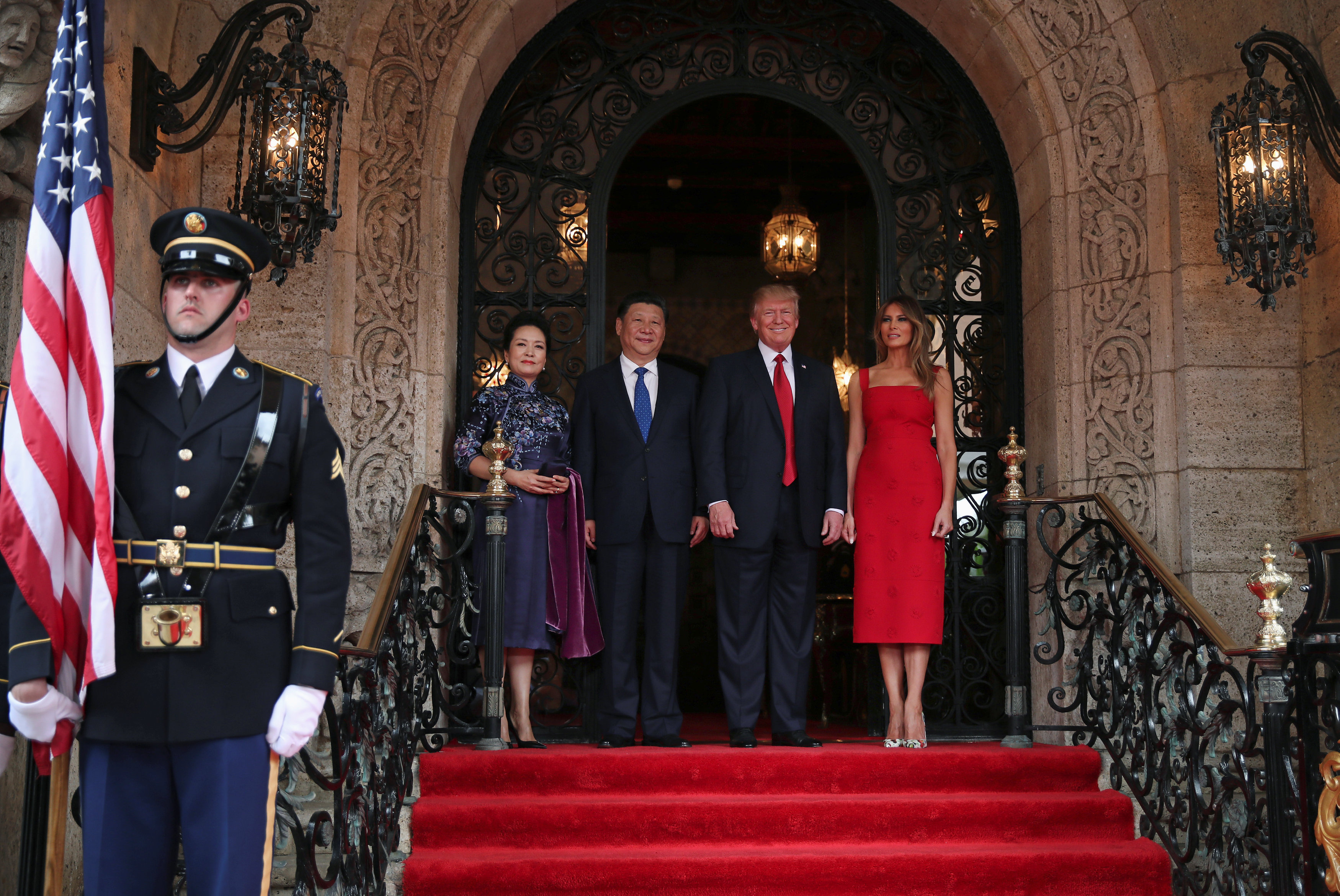 ترامب يستقبل الرئيس الصينى فى واشنطن