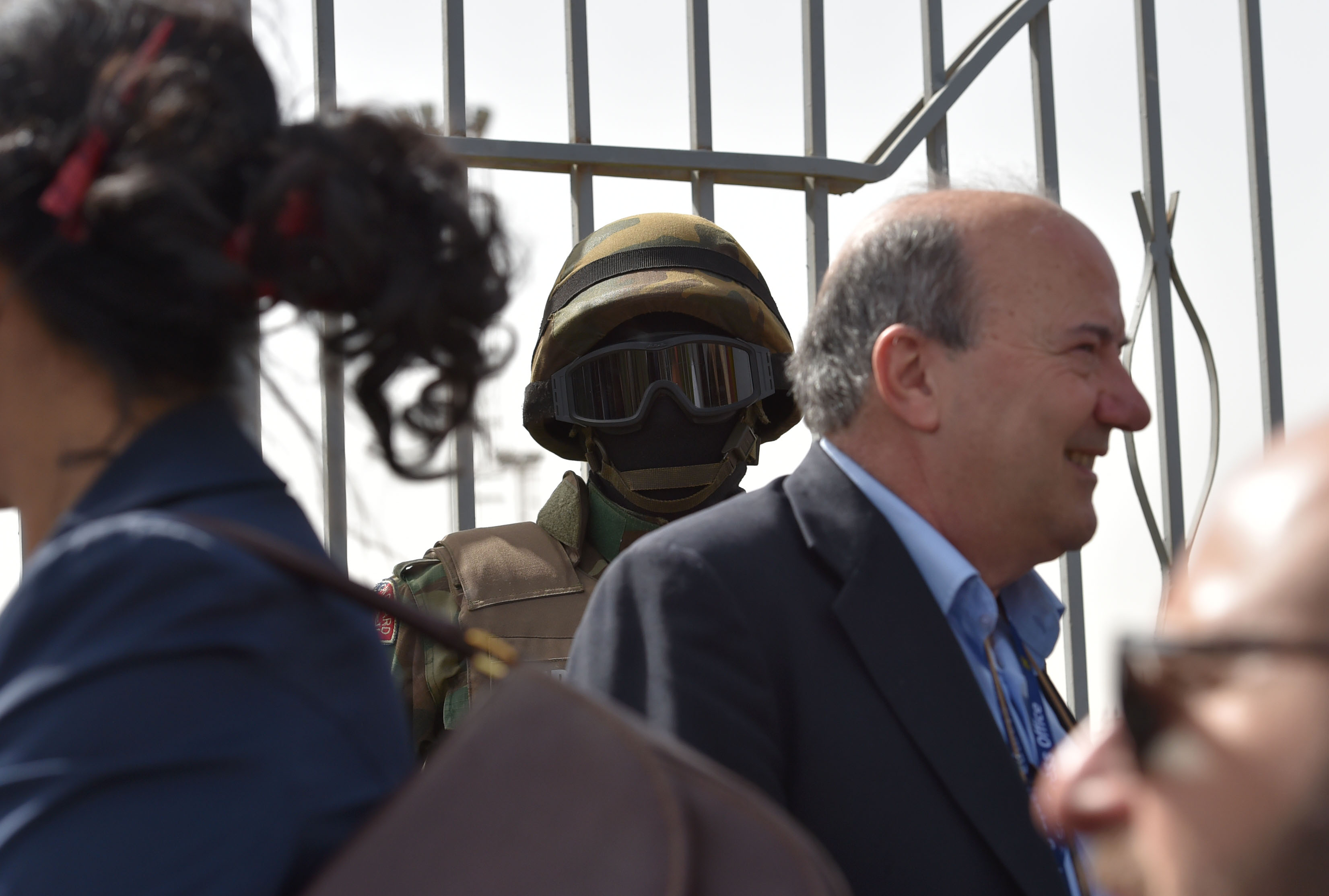 تأمينات مشددة فى كافة أرجاء ستاد الدفاع الجوى