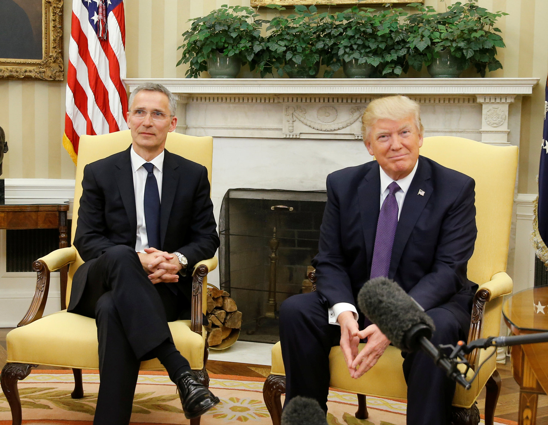 ترامب يلتقى الأمين العام للناتو ستولتنبرج فى البيت الأبيض