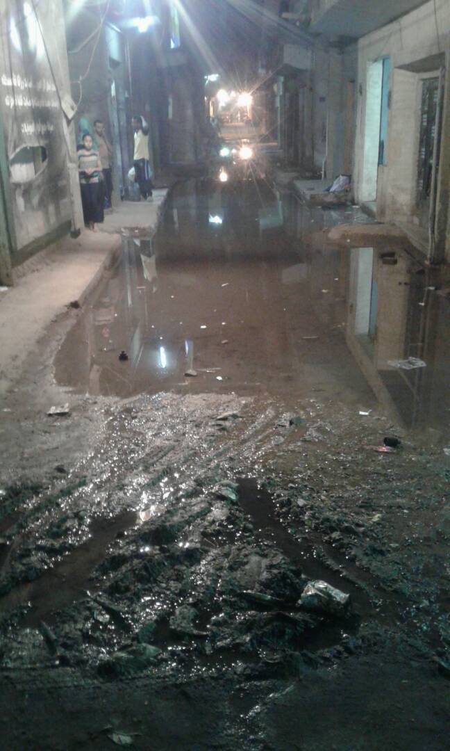 مياه الصرف تغرق شوارع عزبة المفتى (2)