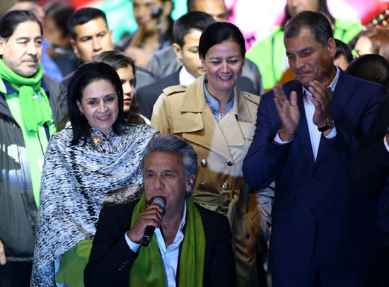 مرشح الحزب الاشتراكى الحاكم فى الاكوادور لينين مورينو