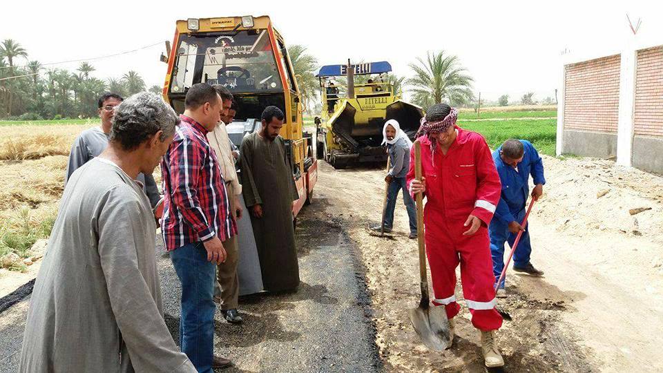  الطريق بعد الانتهاء من الرصف