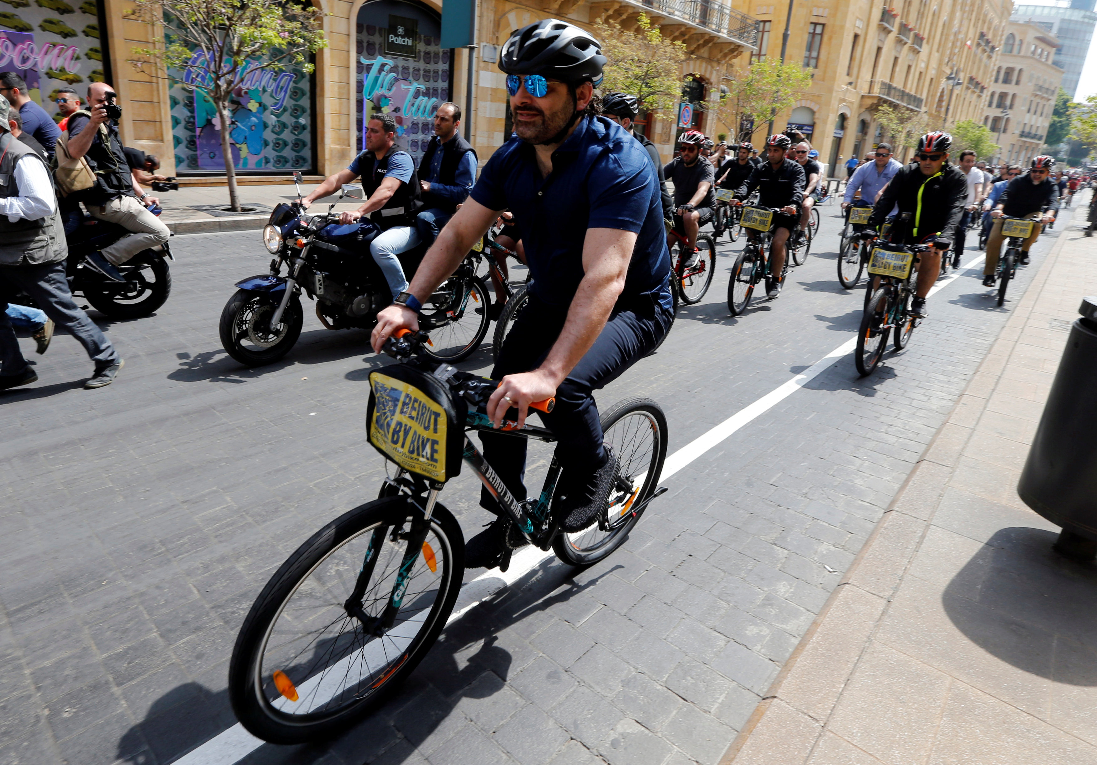 انطلاق ماراثون دراجات فى لبنان بمشاركة رئيس الوزراء