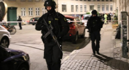 قوات الشرطة وسط العاصمة كوبنهاجن
